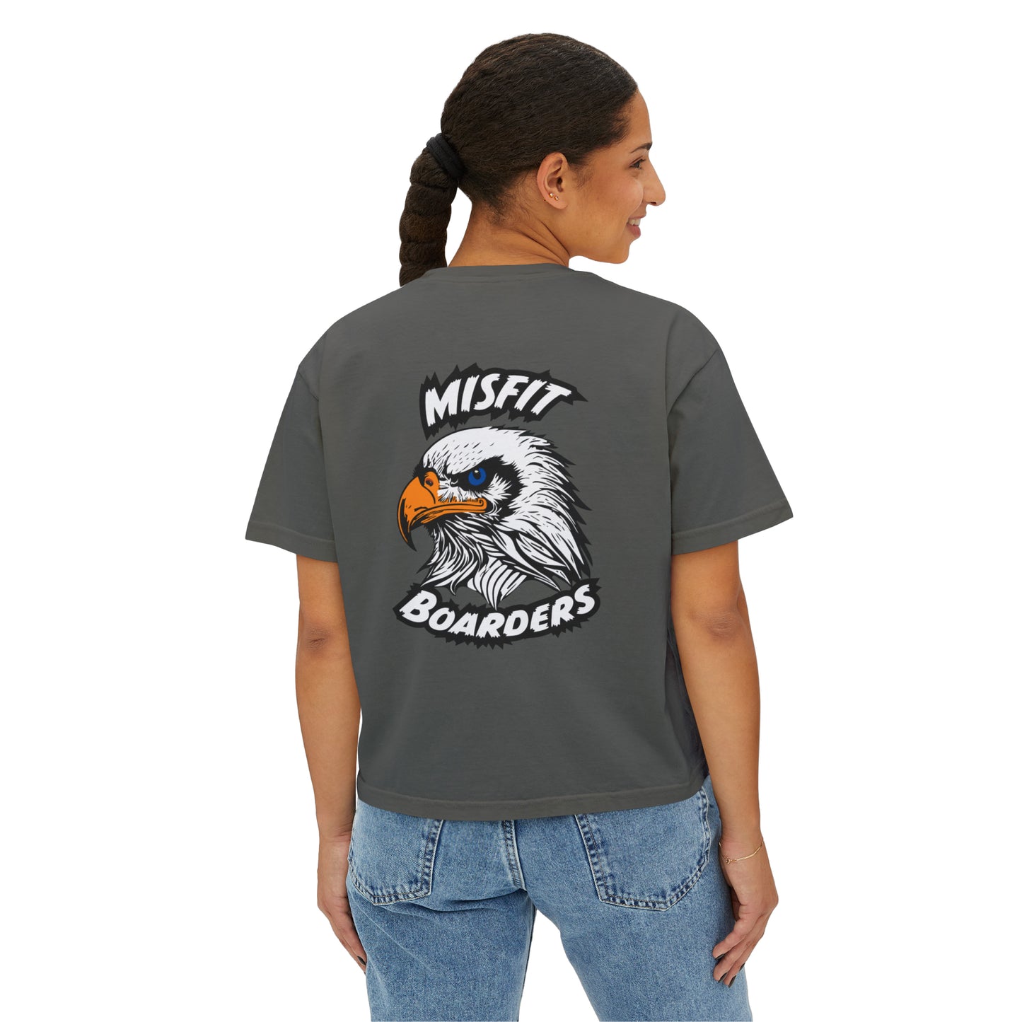 Women's Misfit Boarders Eagle Profile Boxy Tee
